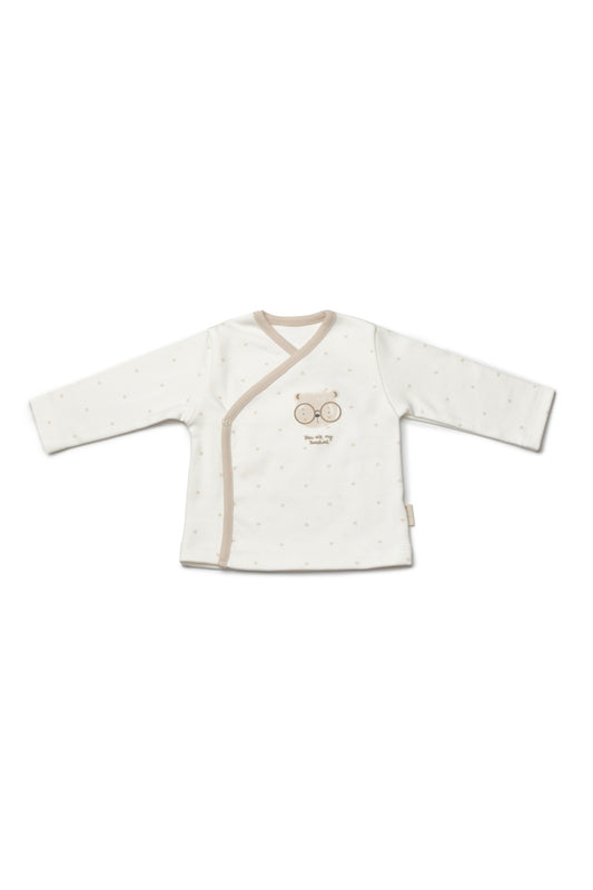 Set de 5 piese pentru nou nascut, 100% bumbac organic, TeddyBear, BabyCosy