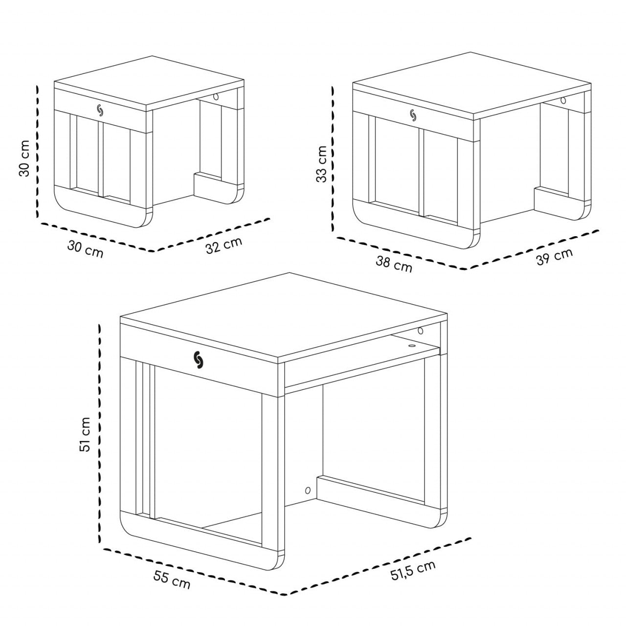 Set mobilier 8in1 Skiddou Mob, Puff catcher, Alb