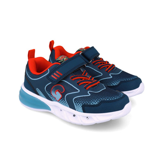 Sneakers cu luminite Garvalin 252828, bleumarin