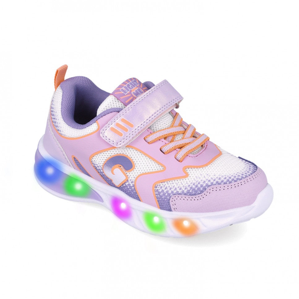 Sneakers cu luminite Garvalin 252828, mov