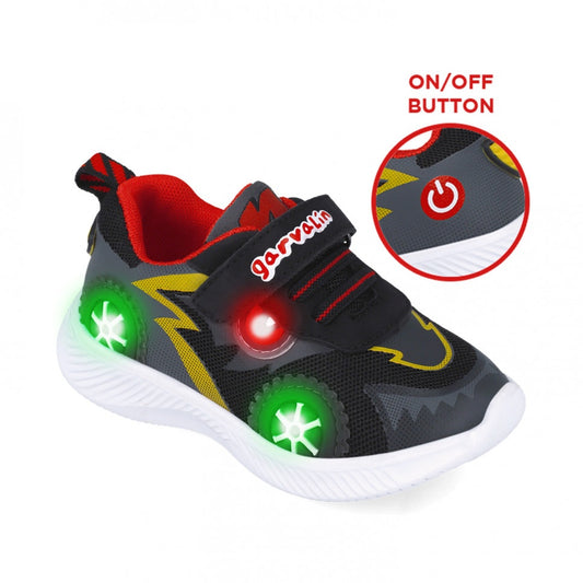 Sneakers cu roti si leduri Garvalin 252800, negri