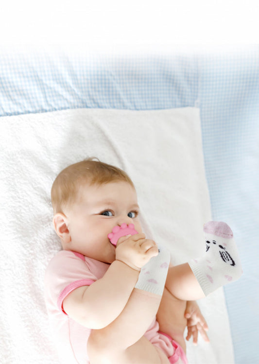 Sosete cu accesoriu dentitie BabyJem Teether Socks