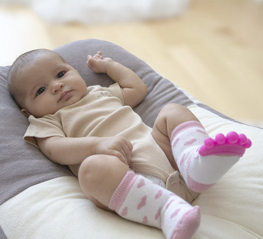 Sosete cu accesoriu dentitie BabyJem Teether Socks