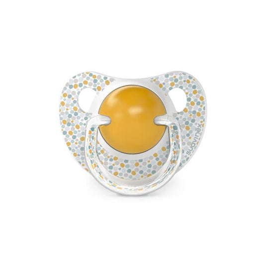 Suzetă anatomică din silicon, 2 buc 6-18 luni galben Dreams