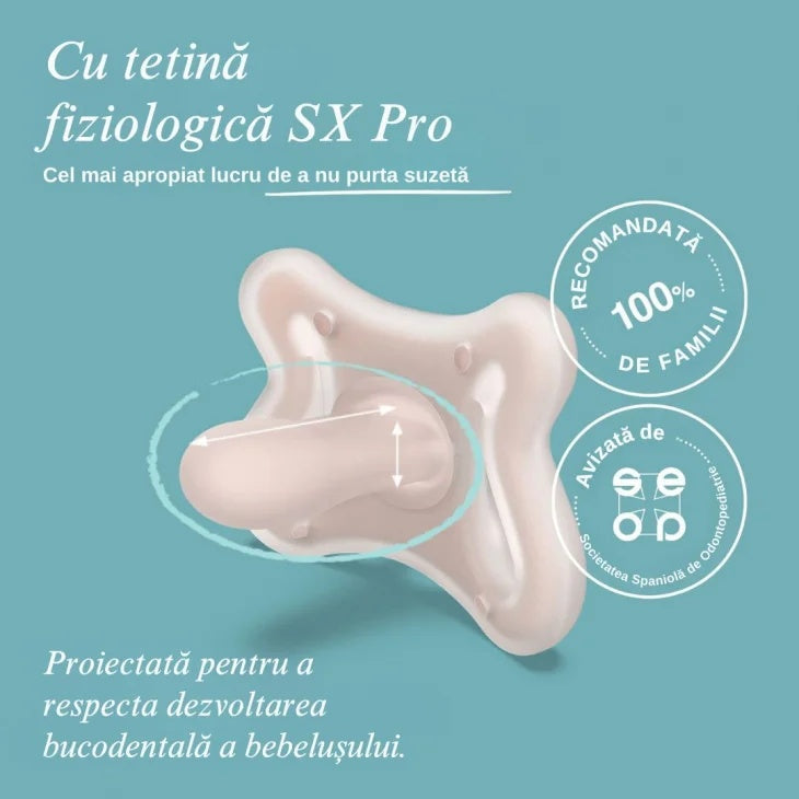 Suzetă fiziologică SX Pro -2-2 luni Zero Zero Suavinex