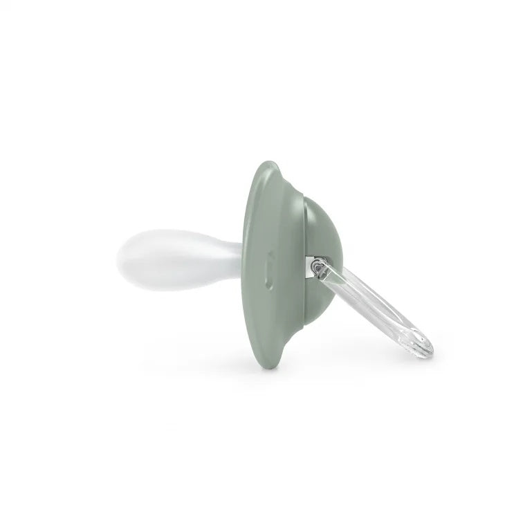 Suzetă fiziologică SX Pro din silicon, 2 buc +18 luni măsliniu A walk in the park